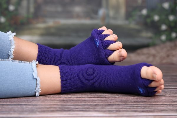 Violetinės pėdų lyginamosios kojinės - Image 2